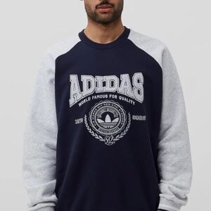 Adidas fleece crew neck sweatshirt